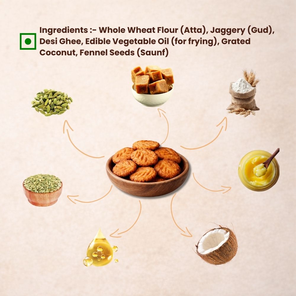 Wheat And Jaggery Thekua 450g