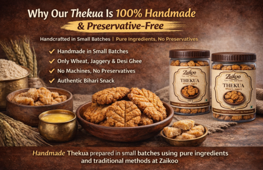 handmade preservative free thekua by zaikoo